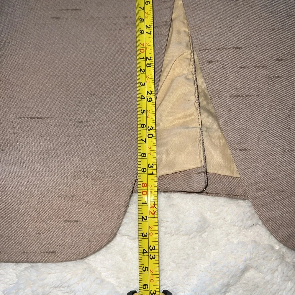 After Six Taupe Blazer with Dark Brown Trim